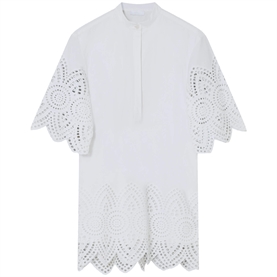 2NDDAY Kiwa Poplin Charm Kjole, Brilliant White